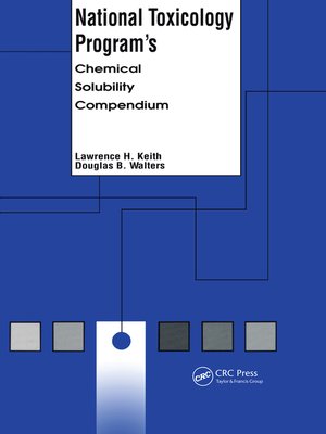 cover image of National Toxicology Program's Chemical Solubility Compendium